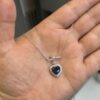 Blue Moissanite Pendant