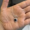 Blue Moissanite Pendant - Image 4